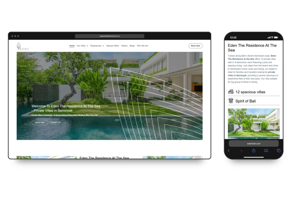 Eden Bali website