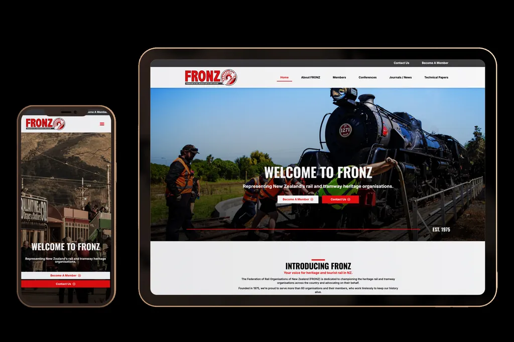fronz.org.nz website design project
