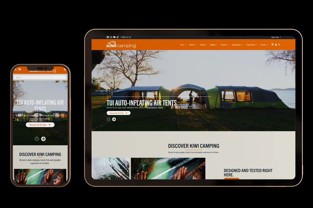 kiwicamping.co.nz website design project