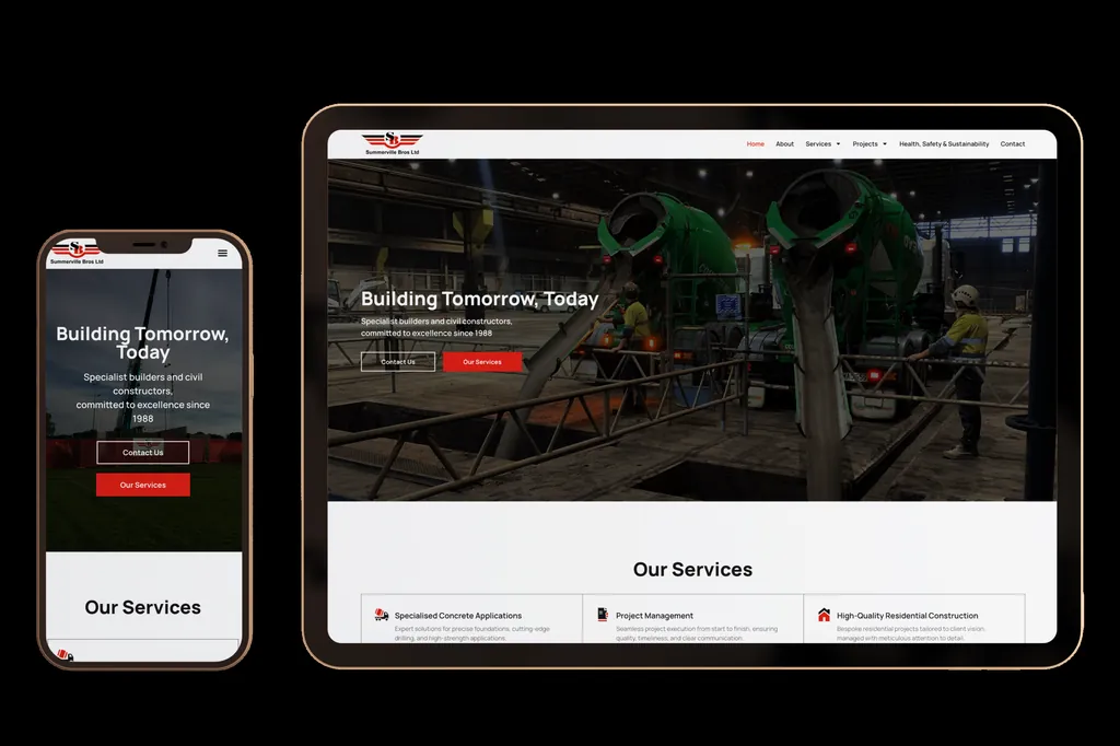 summervillebros.co.nz website design project