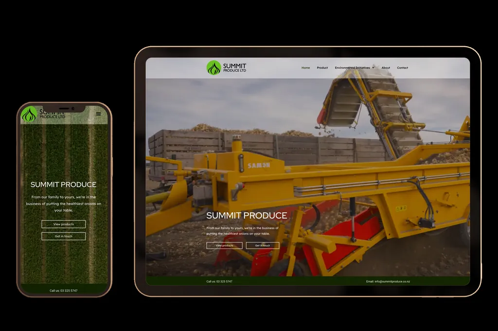 summitproduce.co.nz website design project