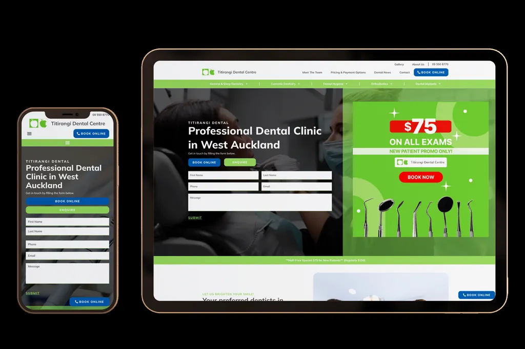 tooth.co.nz website design project